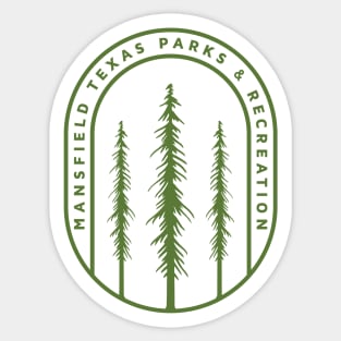 Mansfield Parks Tree Shirt Sticker